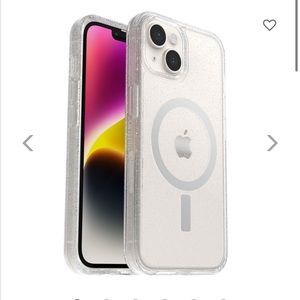 Otterbox MagSafe iPhone 13 case in stardust (clear glitter)